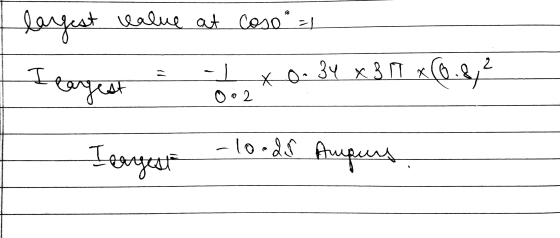 | largest value at coso = хо. 34 x 3П% (0 -2,2 т | } I cargest Оe 2 Тозица -10-25 Ampurs