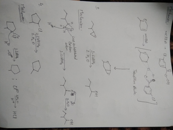 Mechanismy ! MEIBA U MIBA Transition state Yo 1. Li Ally 2. H₂O Mechanisms! - Less substituted Carbon OH 2.H₂O atom T H 1. Li