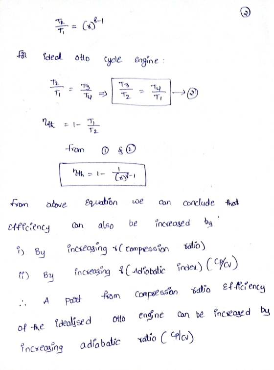 Cry Bay for ideal ollo cycle Engine 72 Ti 13 T3 12 TY TI 2th I T2 from hath - 1 - Cop- from above Equation we Can conclude th