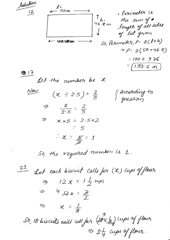 Solution 12 50m 9 b: 46.8m Perimeter is the sum of a length of all sides of lot griven PARODY So, Perimeter, p= 2(1+b) → P: 2