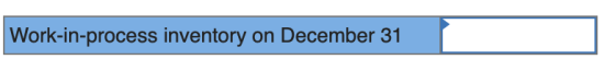 Work-in-process inventory on December 31