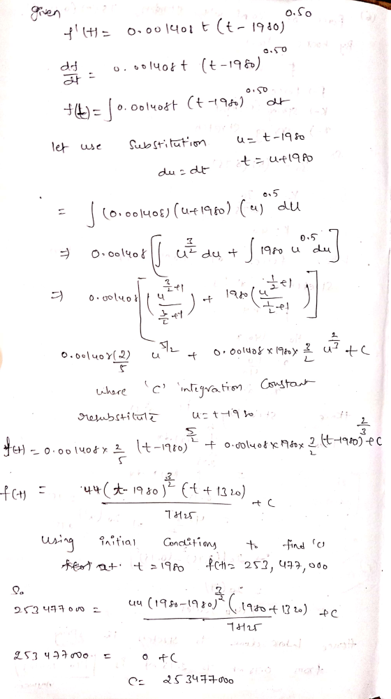 given o.so fH= 0.001401 t (t-1980) 0.5o df at 0.00140rt (t-1960) oso at +4)= 10 0.poluost (+4980) Substitution let use us t-