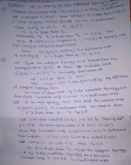 (X172) is continuous. in also open in (81) son. Let us, and to be two different typologies set to suppose the identity map id
