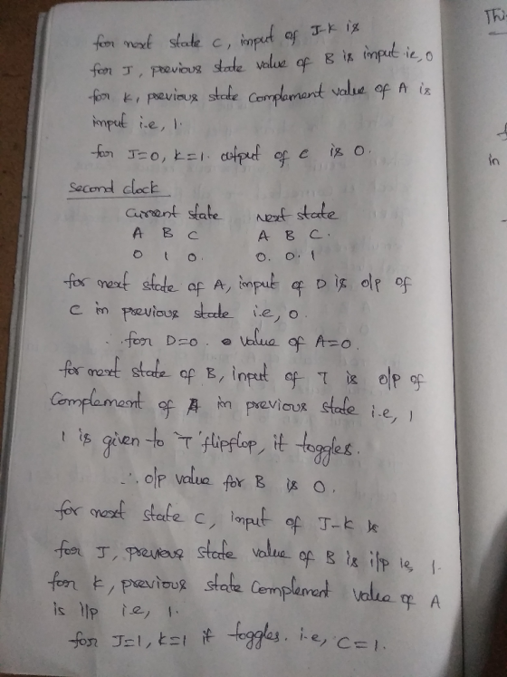 Th impue ie,l e,tel.dfxt 앞C RO. in Sacend clock arrent state Ae state A B A B C にe oIP value for g 0, 岚丁, peenenQ Store value