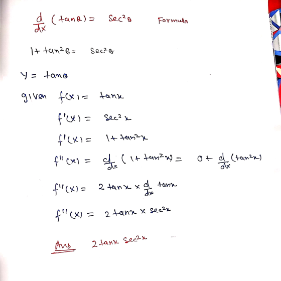 d (tana)= sec²o Formula 0932921423 It tan?o= secza y= tano given f(x1= tann f(x) = secak f(X) = 1+ terimage f(x) = fi cit t