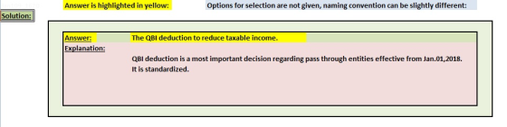 Answer is highlighted in yellow: Options for selection are not given, naming convention can be slightly different: Solution: