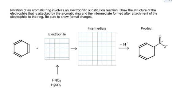 Draw the structure of the product of each step in