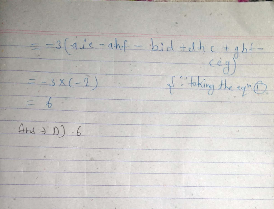 - - 3 (die nachf - bid tolket gbt- = - 3x (-2) s taking the egn . = 6 And to .6