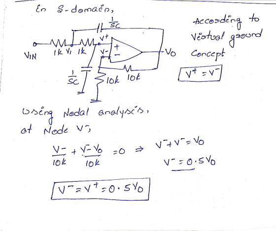 En $-domaen, According to Vestual gaourd Concept Tut av VIN Ik vi ik / volt slok 10 osenq Nedal analysis, at Node vo V-+ VF V