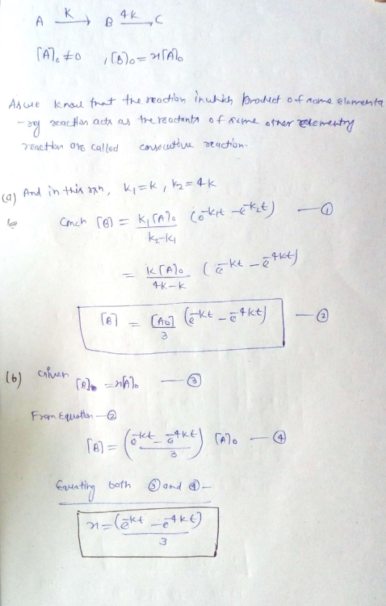 A K BAKC [7. Đo (6) = [61o Alue - se knoul that reaction act the reaction in which broduct of nome ale as the roactants of so