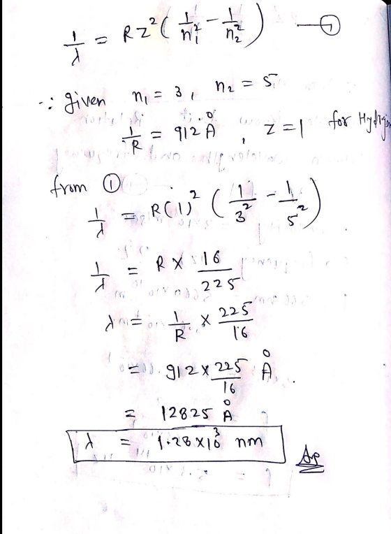 4= R2°C - given ni= 3, 1₂ = 5 * = 912 A Z=1 for Highline from 0 . * RCV ) en 225 dné Ě x 275 **.912x225 À § 128.25 Å t = 112