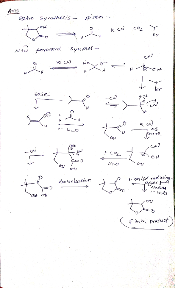 to Symnesis gi ven- forward Synthel base Br kactonisatton mild ducing gen Fimai product