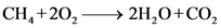 CH,+202 — → 2H,0+ CO2
