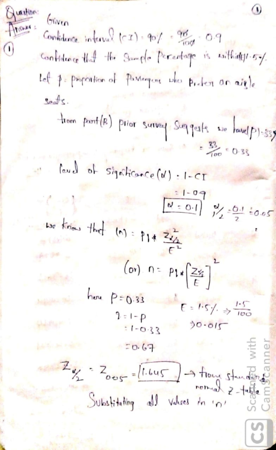 Gunition Given Alisema Corlidence interval frr): 904 09 confidence that the sample perontage is eithiolt1-50% Iof papoution o