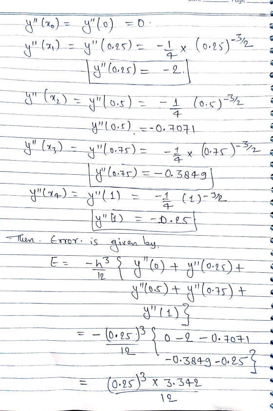 =0 y (X.) = y(0) y (91) y (0.25) = -2. y (0.25) = - 1 / 1 Х (0.25)-32 - 1 (0.5) -372 4 yul0.5) y (X) = 10.5) 3 =-0.707