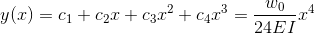 4 y(0) = C1 +02.0 + c3.2² +24.2.3 W0 I 24EI