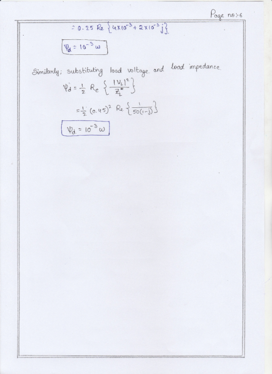 ne6 Similonl성, substitutin load voltage and letdmoedance ond load impedance 0. 45 50 i-3) Vas lo3ω