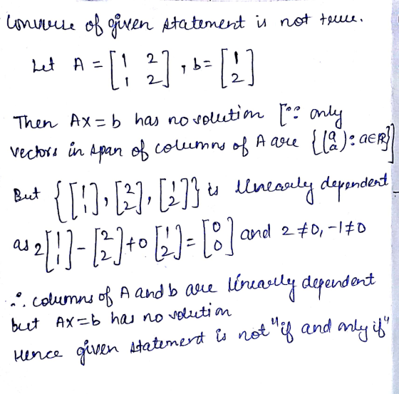 1 2 2 Than Ax- b has no solutim 2_ 2_