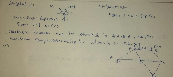 At joint ct M o l. At joont ut FBM Fomo sap con Fom cosus-Safcoug 28. Fome sap LN (c) e. Marionn Tension = 28 ko which is in