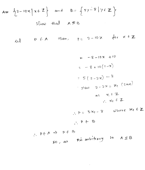 А= В. 4 - точ1xt = } and {, - * 1742 show that Асо then, РЕА for x EZ 2 – 10 х at Р- - g - 10 + 10 3 + 10(1 --x) - 2 = S ( 2