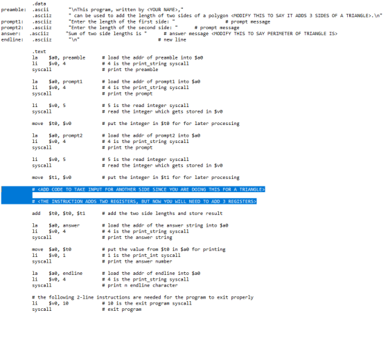 preamble: prompt1: prompt2: answer: endline: .data ascii .asciiz asciiz .asciiz asciiz .asciiz \nThis program, written by <Y