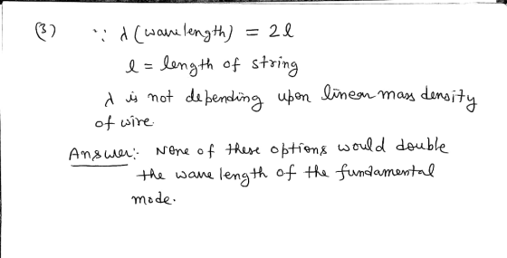 Jamth of string ema densit o wire wana length of Ha uwmlmatl mt