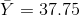 Y = 37.75