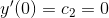 y0) = C2 = 0