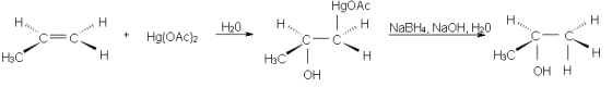 HgOAc 、H HooAch H4, NaBH4 , NaOH, H20 H3C HaC OH OH H