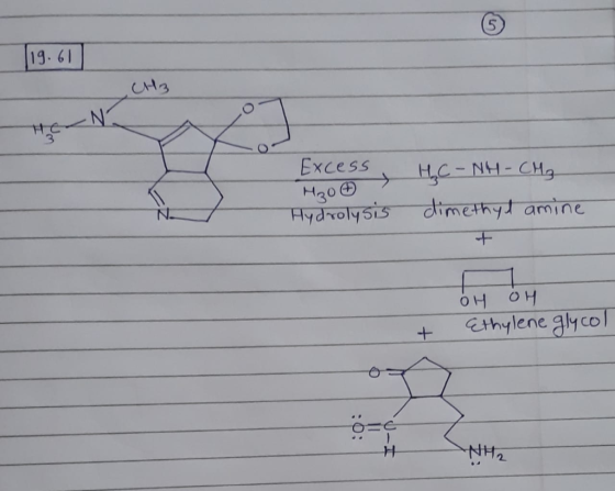 119.617 CH2 HEN Excess. He-NH- OS MENACH, Hydrolysis dimethyd amine + OH OH Ethylene glycol t 0 : NH2