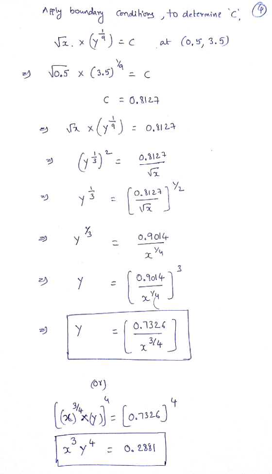 ^ AR보 boundary bom lan Condi hons to de c etcrmin e o.5 x (3.5) O. 312. 3 0.ol 0.90l4 y-[ 0.132 3! 3/ 3