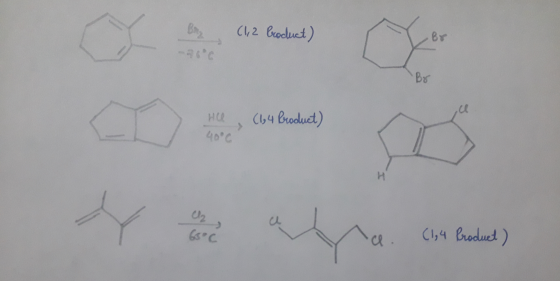 Brz (1,2 Product) By -6°C Br He (1,4 Product) 40°C & C4 Produs 66°C 1. (1.4 Product)