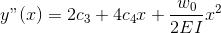 W0 2 y (2) = 2c3 + 4042 + 2EI