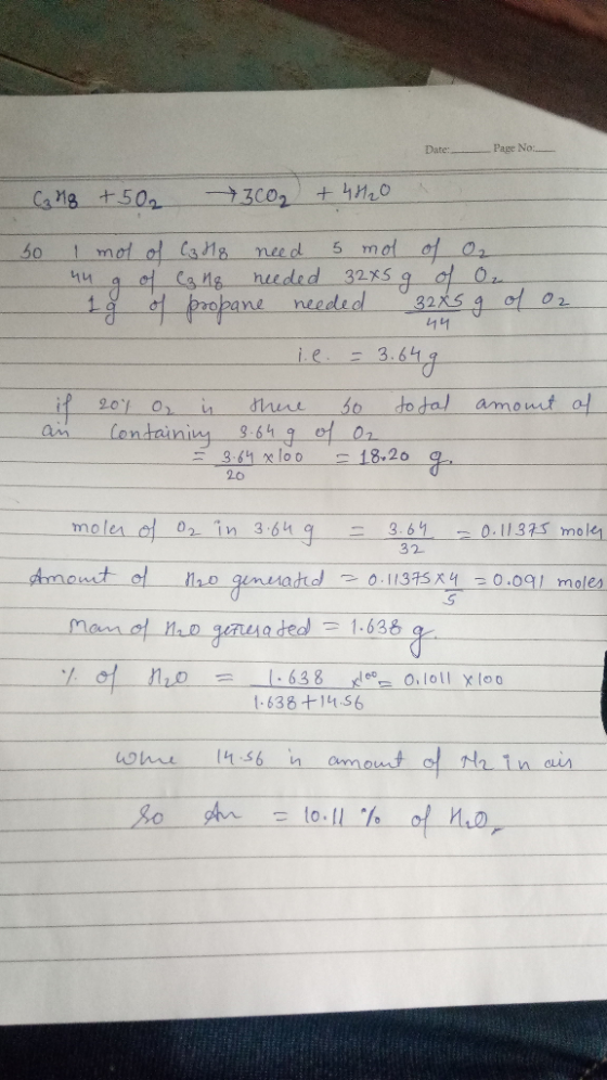 Date: Page No:-- 01 molol Cais need 5 mol of ne 너너 3.6 F- 20 0 in 3.64 0.11313 moe mole 32 a ded 1.636 638 +14.56
