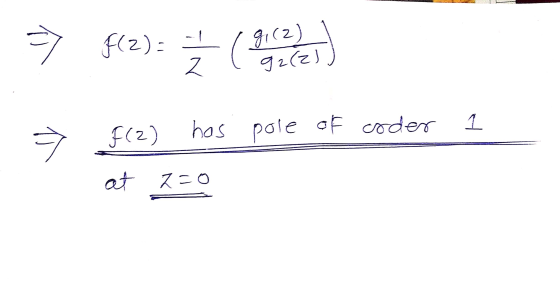 F(2): - ( gi(2) 92(2) Z hos pole of coder » F(2) 1 at 2=0