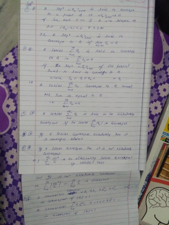 Jern o segh cane il said to converse to a point a ce anen a ef for each t o I a the integer n Set 1a-alce & nam or o segn og