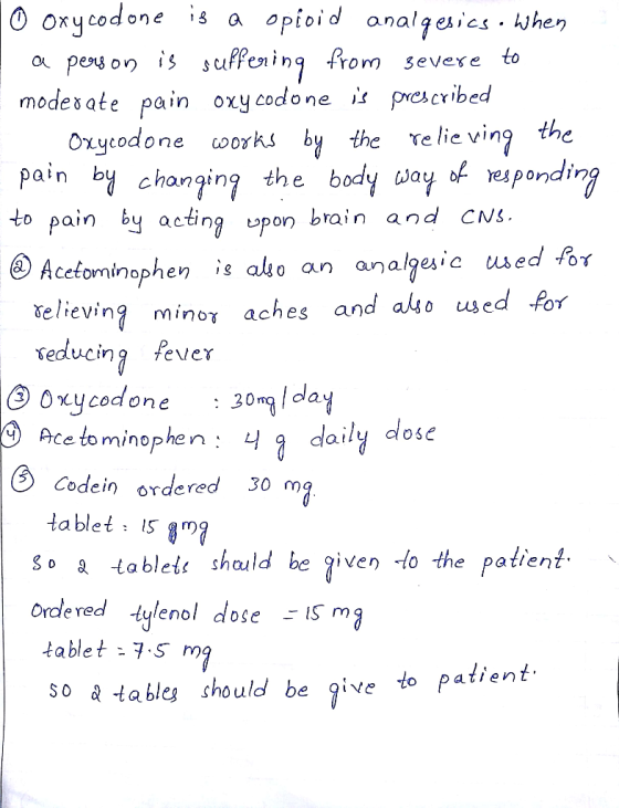 0 oxycodone is a opioid analgesics. When a person is suffering from severe to moderate pain oxycodone is prescribed & Oxycodo