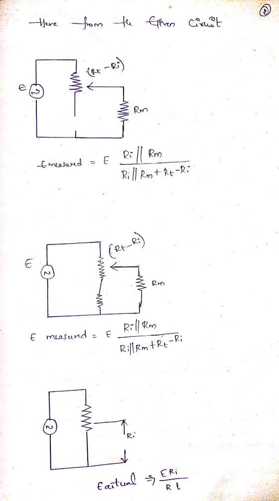 t h ere from the Effres Circuit EG Rm. E measured = E Rill Rm+ RE-RE Ž Rm E measured . E. Rill Rom 1. Rillemt Re-Ri q ERI Ear