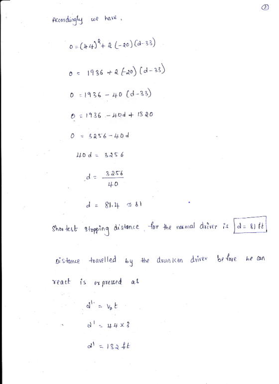 Accordingly we have 10=(44) 2+26-20) (d-33) 0 : 1936 +2420) (d– 33) 0 =1936 - 40 (d-33) 8-1936 - Hod + 1320 0 = 3256-400 40d