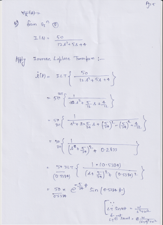 19 from bis ☺ Ils - 50 128 +58 +4 Inverse. Laplace Transform in (P) = surf pretesa na -50% perguntas Hangar (59-695-4;} *{ 4