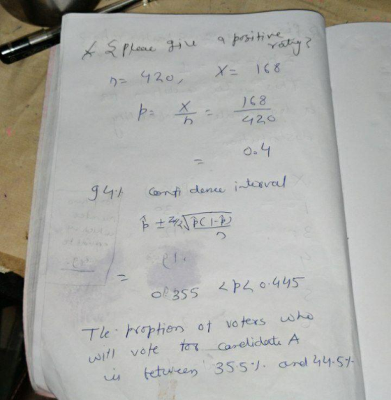 & plece gire a positive raty? X- 168 420, クー 168 þa 승 420 941 Conti dence interval b + 242 JP C1-P) of 355 2PL 0.445 will vot