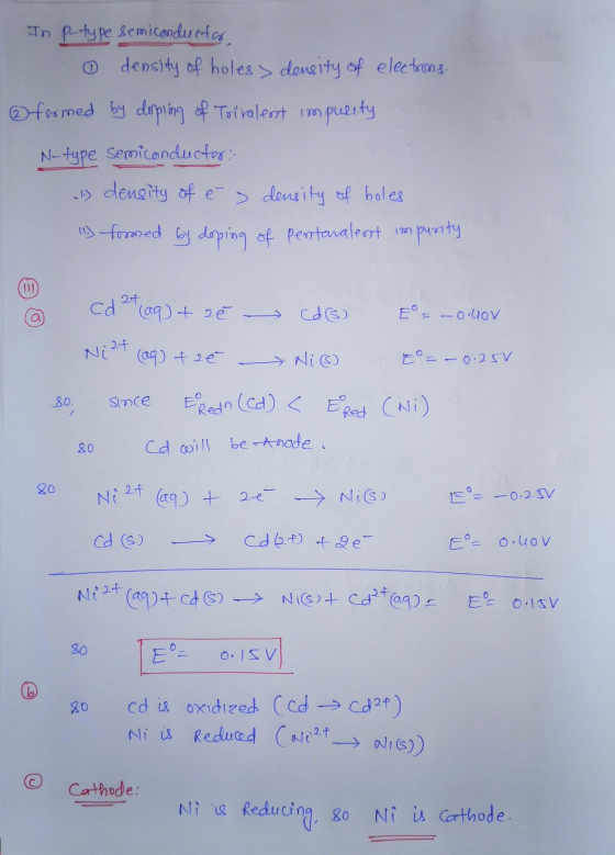 In p-type semiconductor, o density of holes > density of electrons. @foomed by doping of Toiralenst impurity N-type semicondu