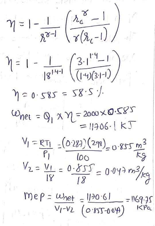 n = 1-1 2011 ro 17(8-1) 14 ņ= 1-1 3.1 (1.4)(3-1-1) n=0.585 = 58.5% nee = 9, * 7 = 2000X0-585 = 11906-1 KJ ( ) 1814-1 3 VI ERT