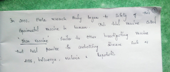 Ebola study began to of In 2003, research safety this Oud trial vaccine called human. Experimental raccine to Dien vacciné .