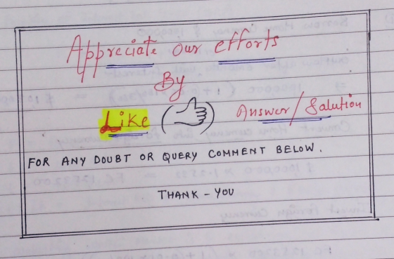 te our efforts 1 са nswer Salution FOR ANY DOUBT OR QUERY COMMENT BELOW. THANK - you
