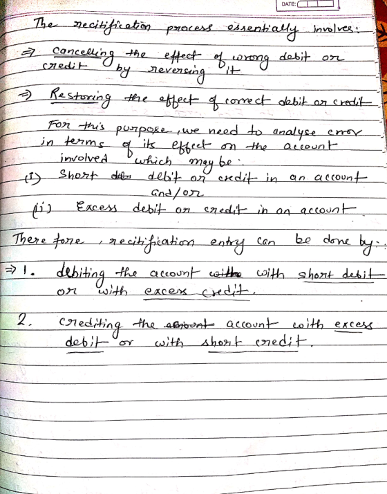 DATER OBA debit-or 一一.medit involved (which mybe debit on comi Can be done
