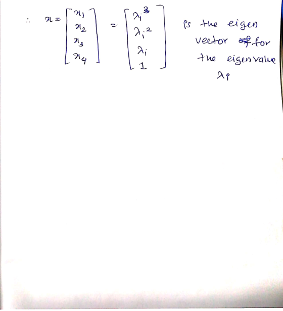 .na र is the eigen veetor of for the eigen value ९ ।