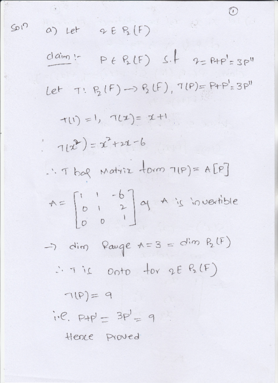 a) Let E RUF) 2 O b 2