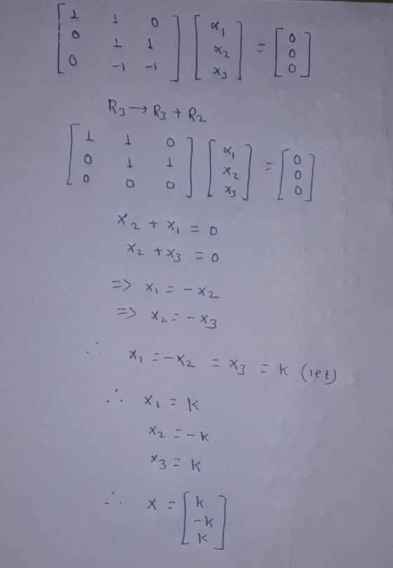 [8 Х3 R3 R3 7 R2 EIN X3 X 2+x=0 x2 + x3 = 0 => x = -X2 = x2 = - X3 x = -X2 = = x3 = K (net) Xizk X2 =-K x3 = K K -k K