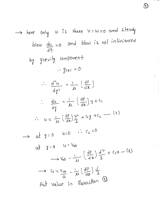 --> hure Only u is Hur blow du-=o ond blow is not inhní ented du du (dp 2 Put value i Eauathon Q
